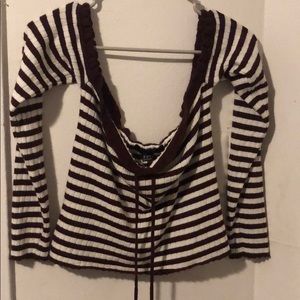 Striped crop top
